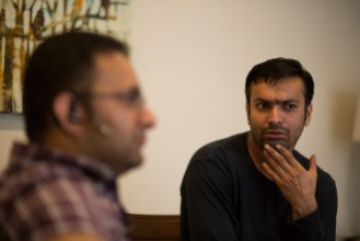 Muhammad Umair Siddique, left, and Muhammad Shakeel Naqvi, right, in their home in Menlo Park, Calif., on Tuesday, July 17, 2018. The two men rent a rooms in a home owned by their employer Zareen Khan, owner of Zareen's Restaurant. Khan offers below-market rent to four of her key, full time employees. It's a unique way for a small business to keep its employees. (Randy Vazquez/ Bay Area News Group)